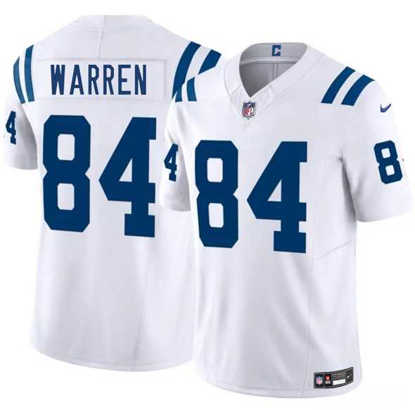Men & Women & Youth Indianapolis Colts #84 Tyler Warren White 2025 Draft F.U.S.E. Vapor Limited Stitched Jersey->indianapolis colts->NFL Jersey